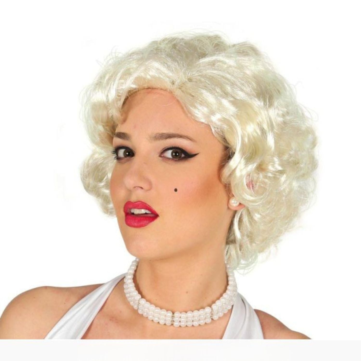 Peluca larga estilo glamour para disfraz femenino