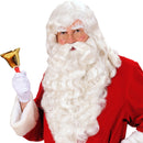 Conjunto peluca y barba larga blanca para disfraz Papá Noel