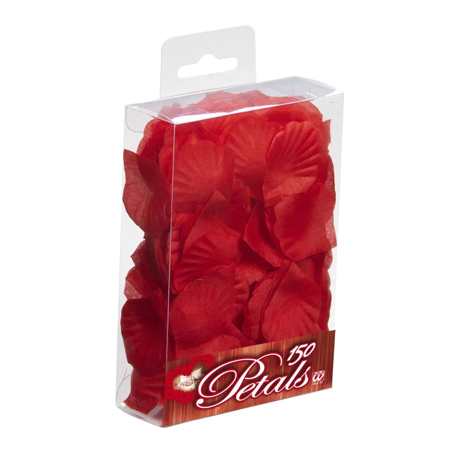 Caja con 150 pétalos rojos decorativos de tela para bodas, aniversarios y decoración romántica