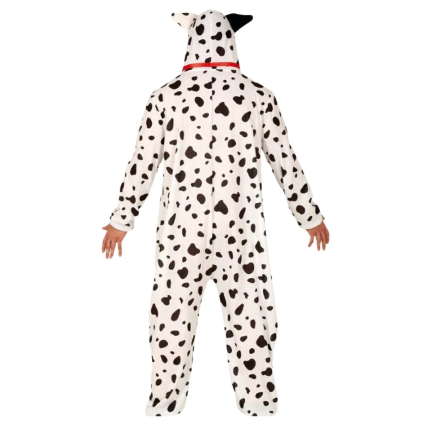 Adulto con disfraz completo de dálmata tipo pijama
