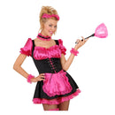 Plumero rosa temática sexy con plumas suaves para completar look de fiesta y despedida