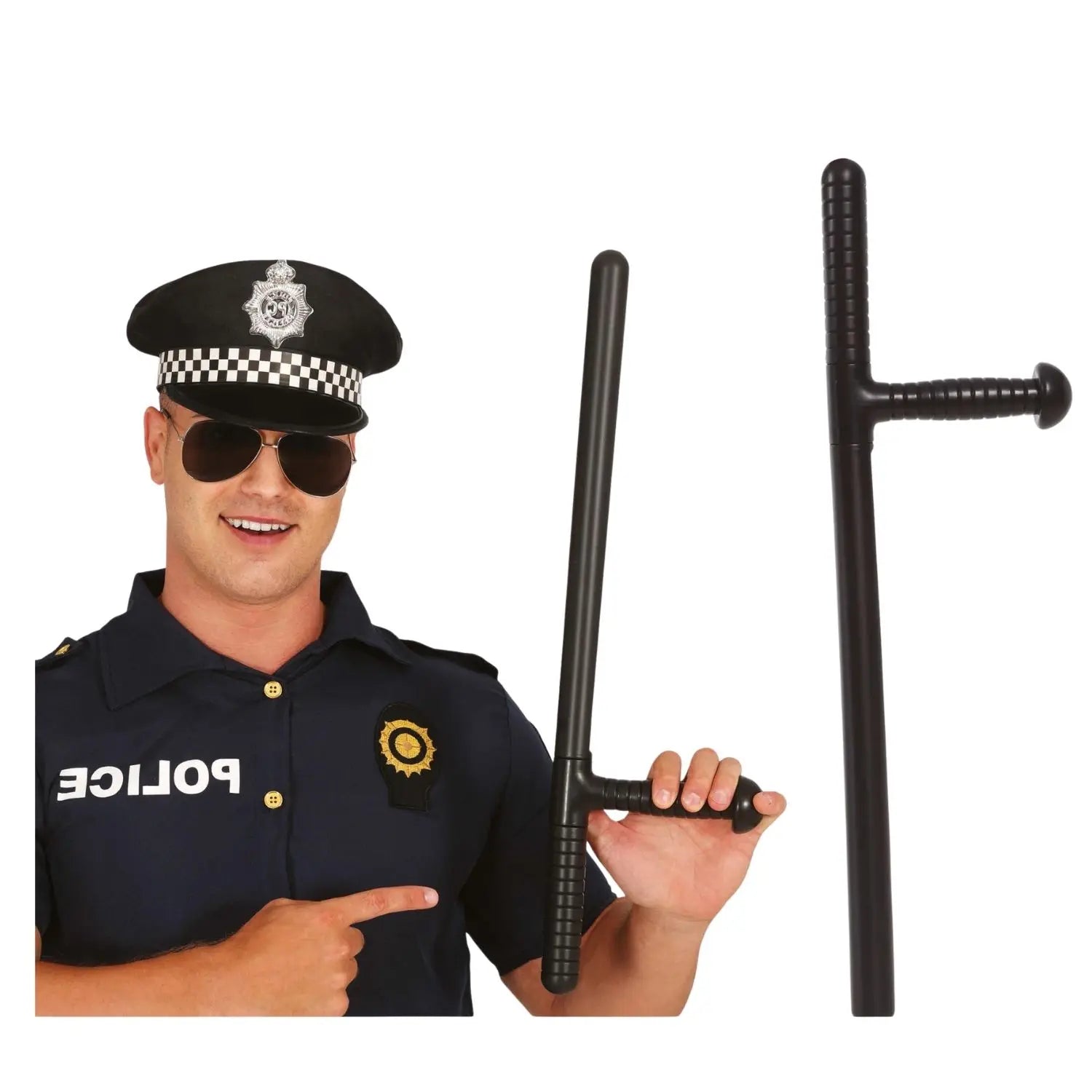 Porra de policía accesorio para disfraz de agente