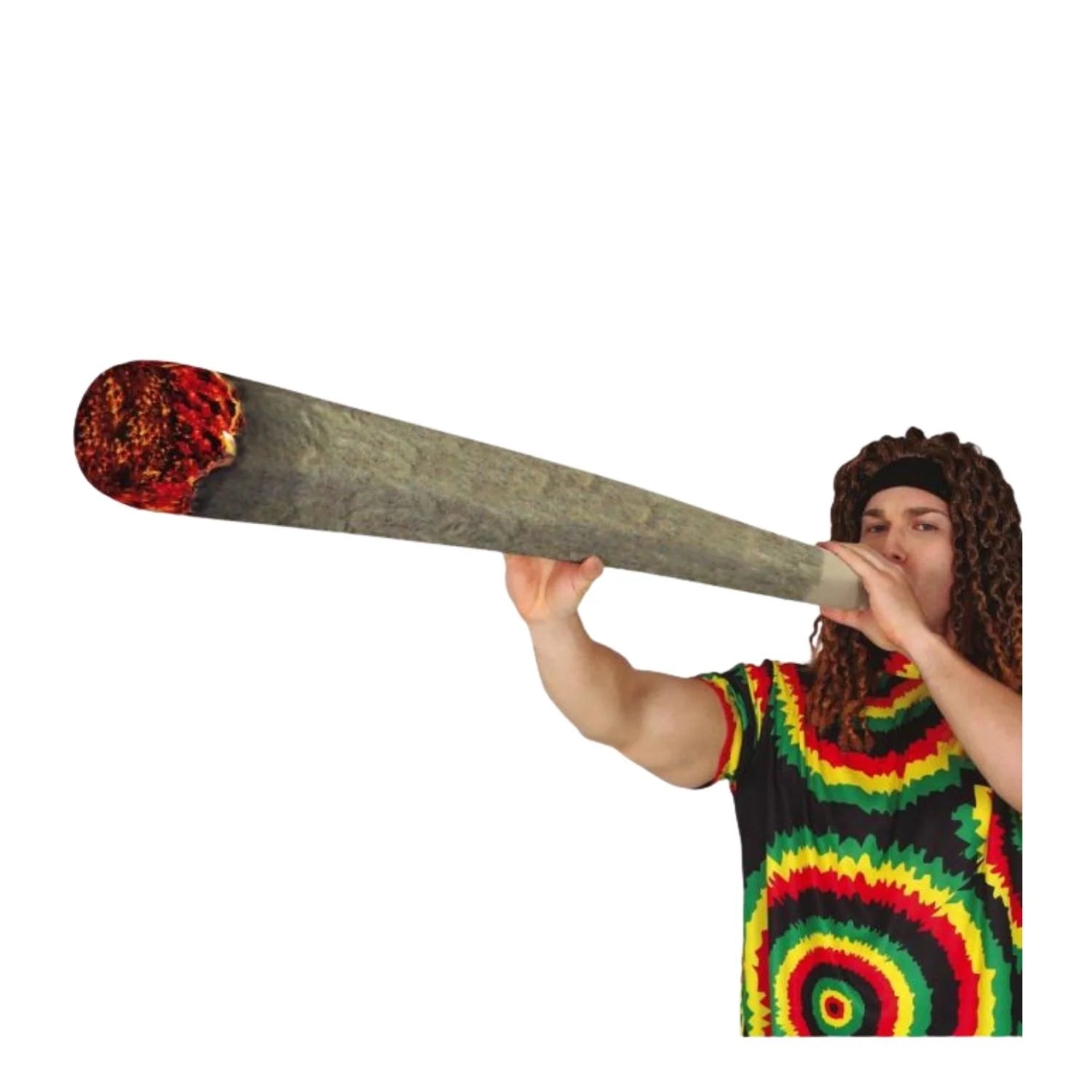 porro hinchable de 90 cm complemento para look divertido o estilo hippie