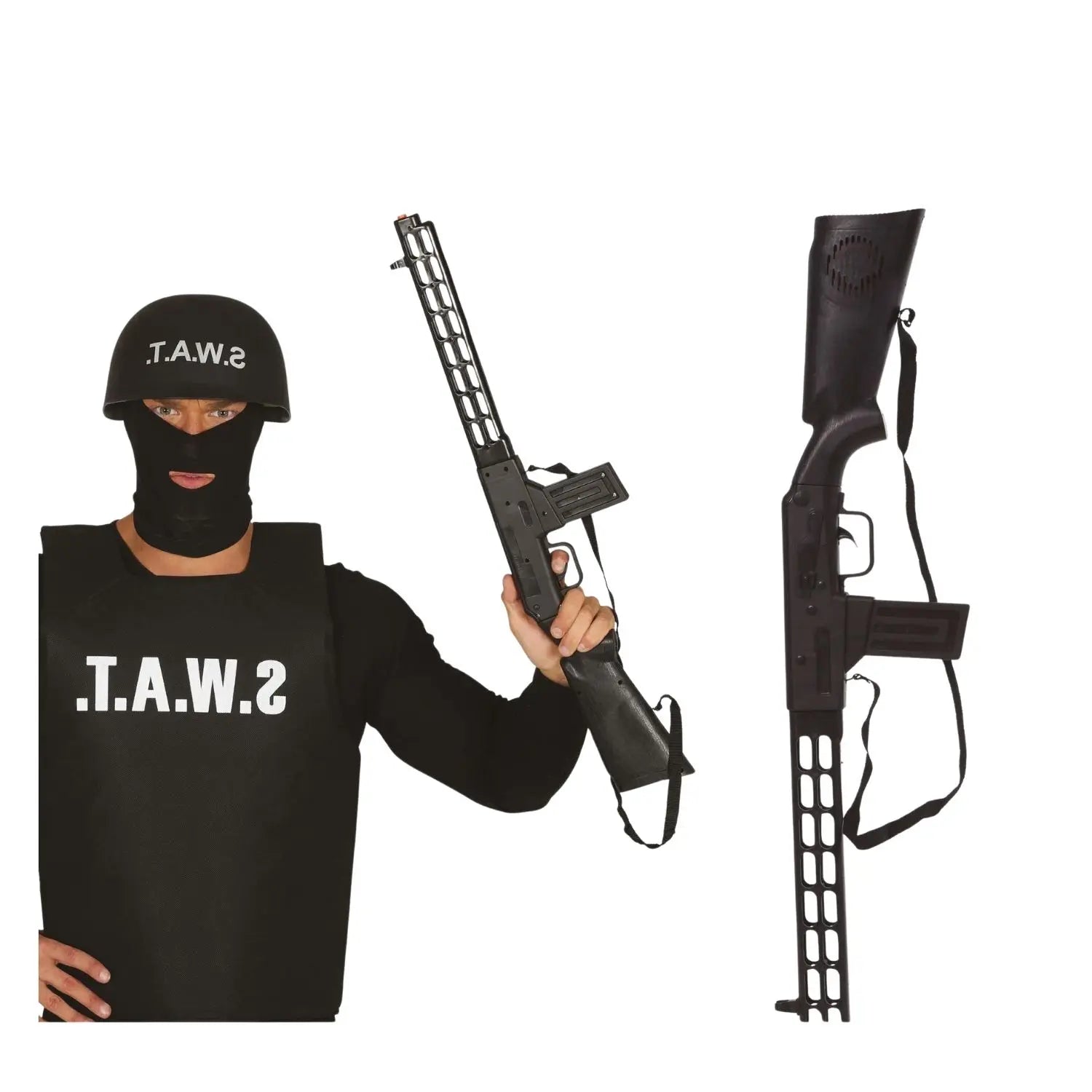 Rifle de asalto de juguete accesorio para disfraz militar