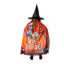 set de bruja infantil con capa y sombrero complemento para look de Halloween o fantasía