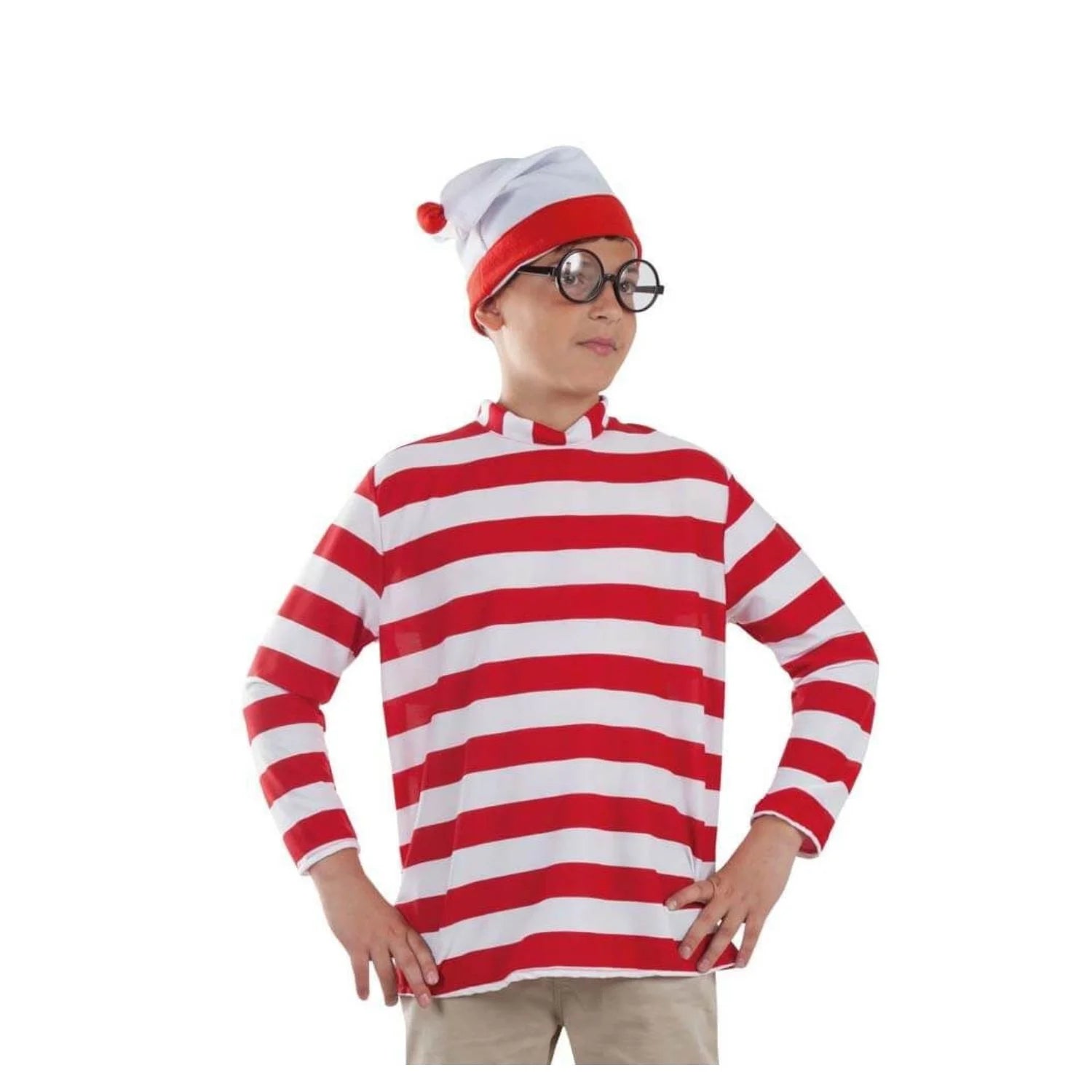 Set de Dormilón para infantil con gorro y camiseta de rayas