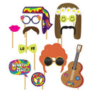 Set Photocall Hippie para fiestas retro y celebraciones temáticas