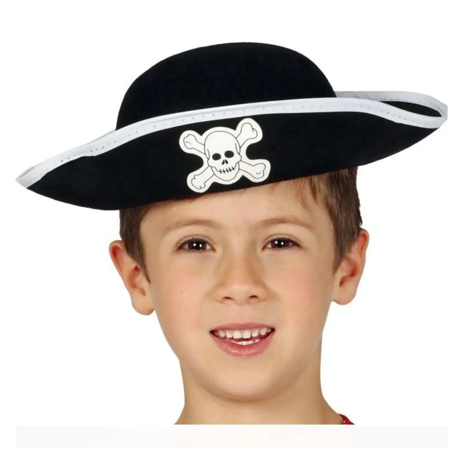 sombrero pirata infantil de fieltro complemento disfraz pirata