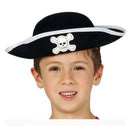 sombrero pirata infantil de fieltro complemento disfraz pirata