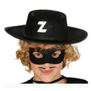 sombrero del zorro negro de fieltro complemento disfraz zorro