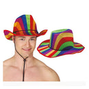Sombrero vaquero multicolor accesorio disfraz cowboy carnaval