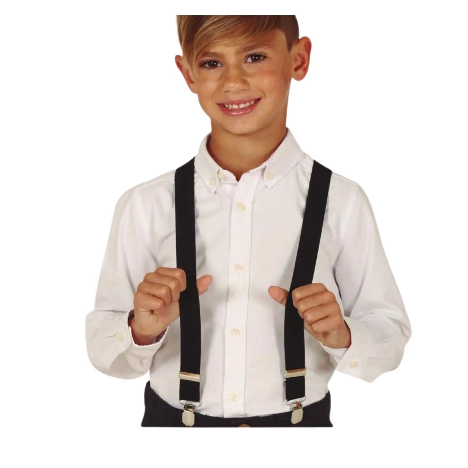 Tirantes infantiles ajustables disponibles en color rojo negro y blanco