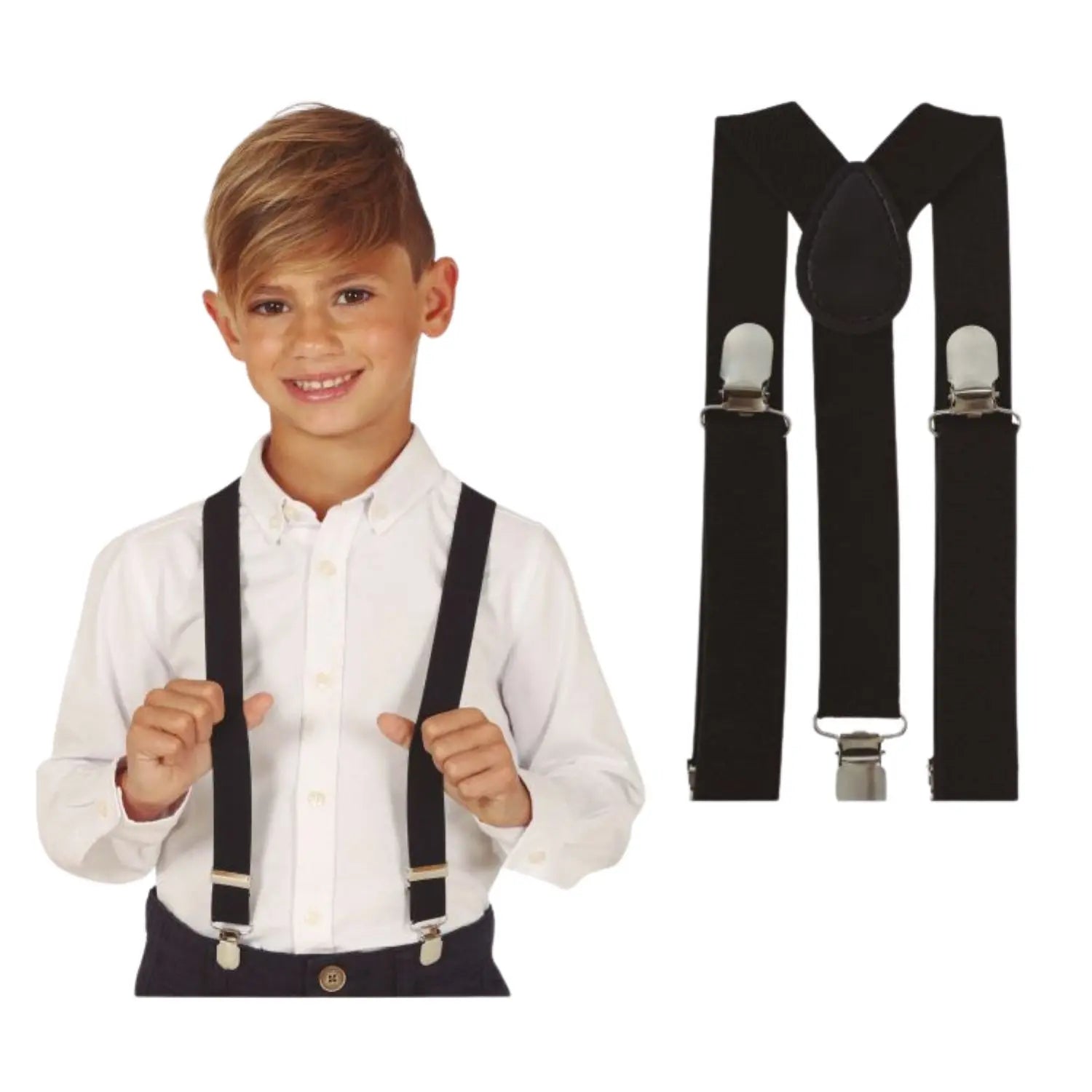 Tirantes infantiles ajustables color negro