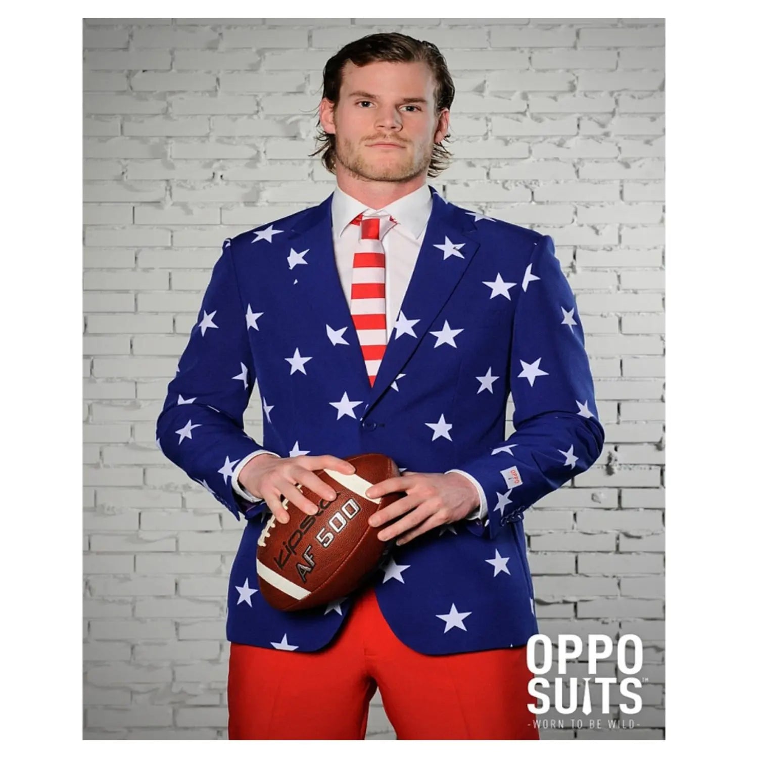 Traje Estrellas y Rayas para Hombre con diseño inspirado en la bandera americana