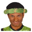 Turbante de paje verde medieval para disfraz de carnaval