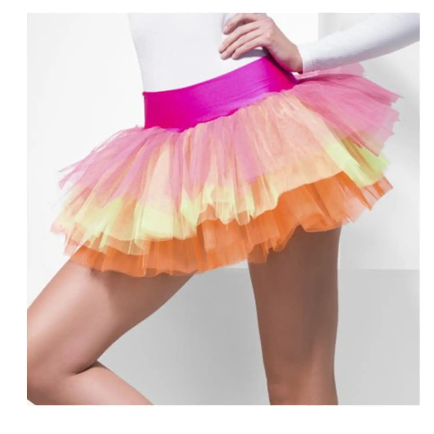 tutu multicolor adulto complemento para look de fantasía o carnaval en fiestas temáticas