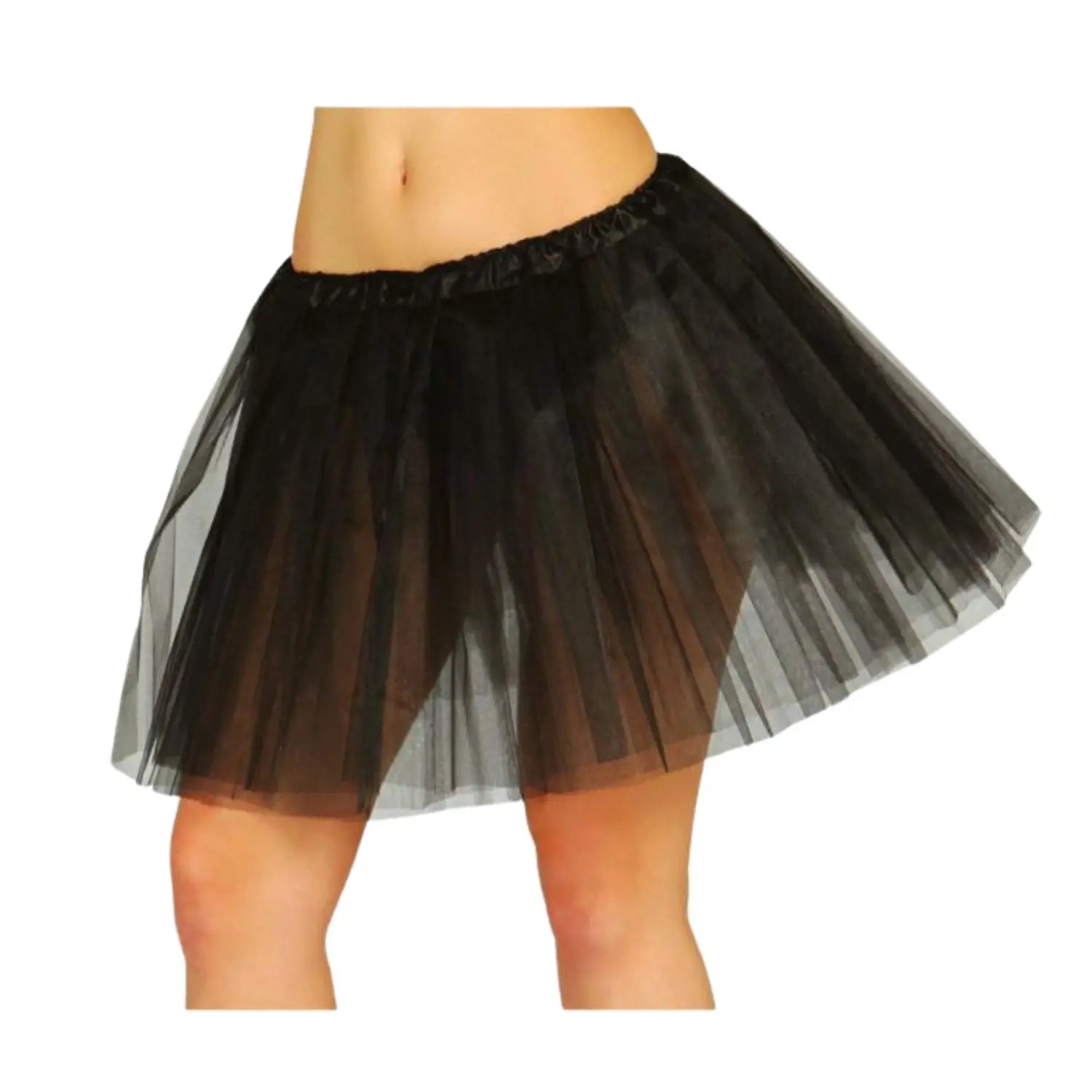 tutu negro adulto 40 cm complemento para look de fantasía o estilo oscuro en fiestas temáticas