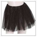 tutu negro infantil 30 cm complemento para look de fantasía o estilo oscuro en fiestas temáticas