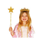 varita de hada dorada de 45 cm con estrella para look fantasía Carnaval