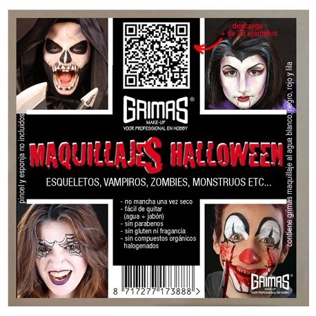 Kit Maquillaje Halloween al Agua Tienda de disfraces online - Mercadisfraces