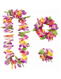Set Hawaiano de Flores de Lujo Tienda de disfraces online - Mercadisfraces