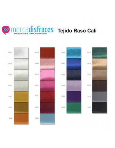 Mecadisfraces |Tela Raso para disfraces gran surtido en colores