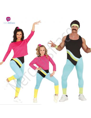 Grupo disfraces Fitness años 80, Tienda de Disfraces Online