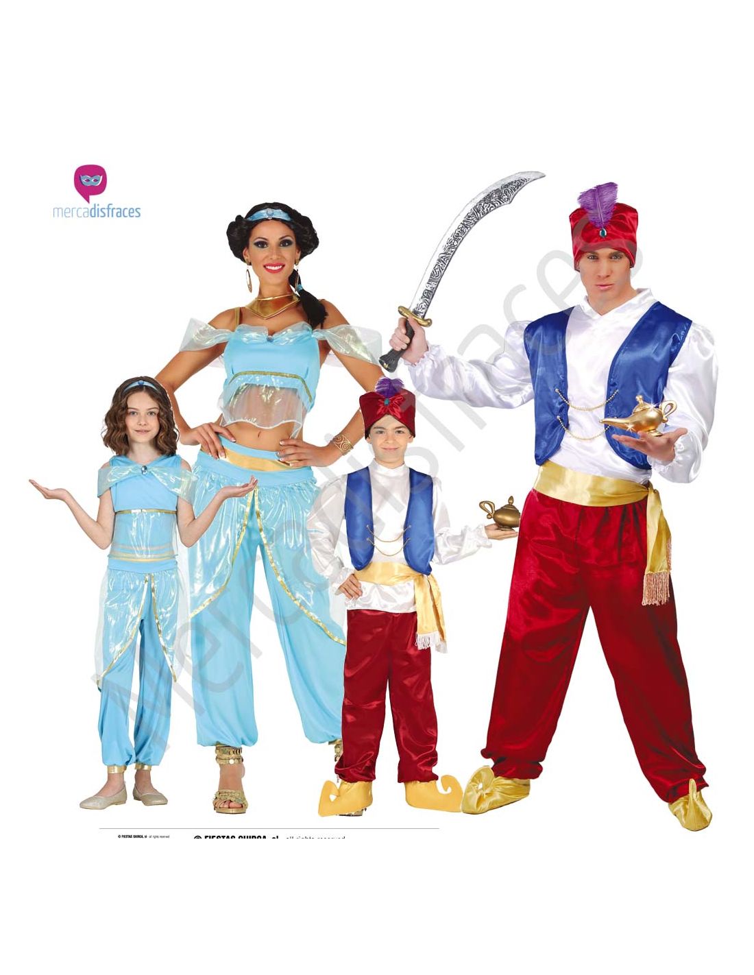 Comprar online Disfraces en grupo de Aladino y Jasmín