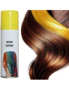 Spray pintura Pelo Color Amarillo Tienda de disfraces online - Mercadisfraces