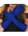 Guantes Azul Largos Tienda de disfraces online - Mercadisfraces