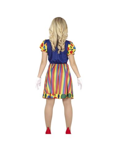 Disfraz de Payaso multicolor mujer Tienda de disfraces online - Mercadisfraces