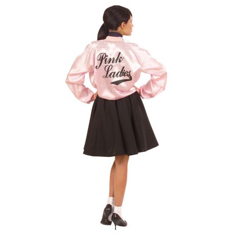 La chaqueta de raso rosa Pink Ladies in Grease