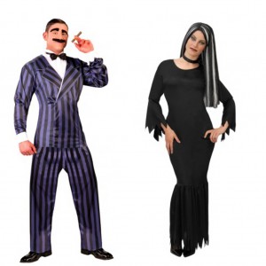 Disfraz de Morticia y Sr. Gomez