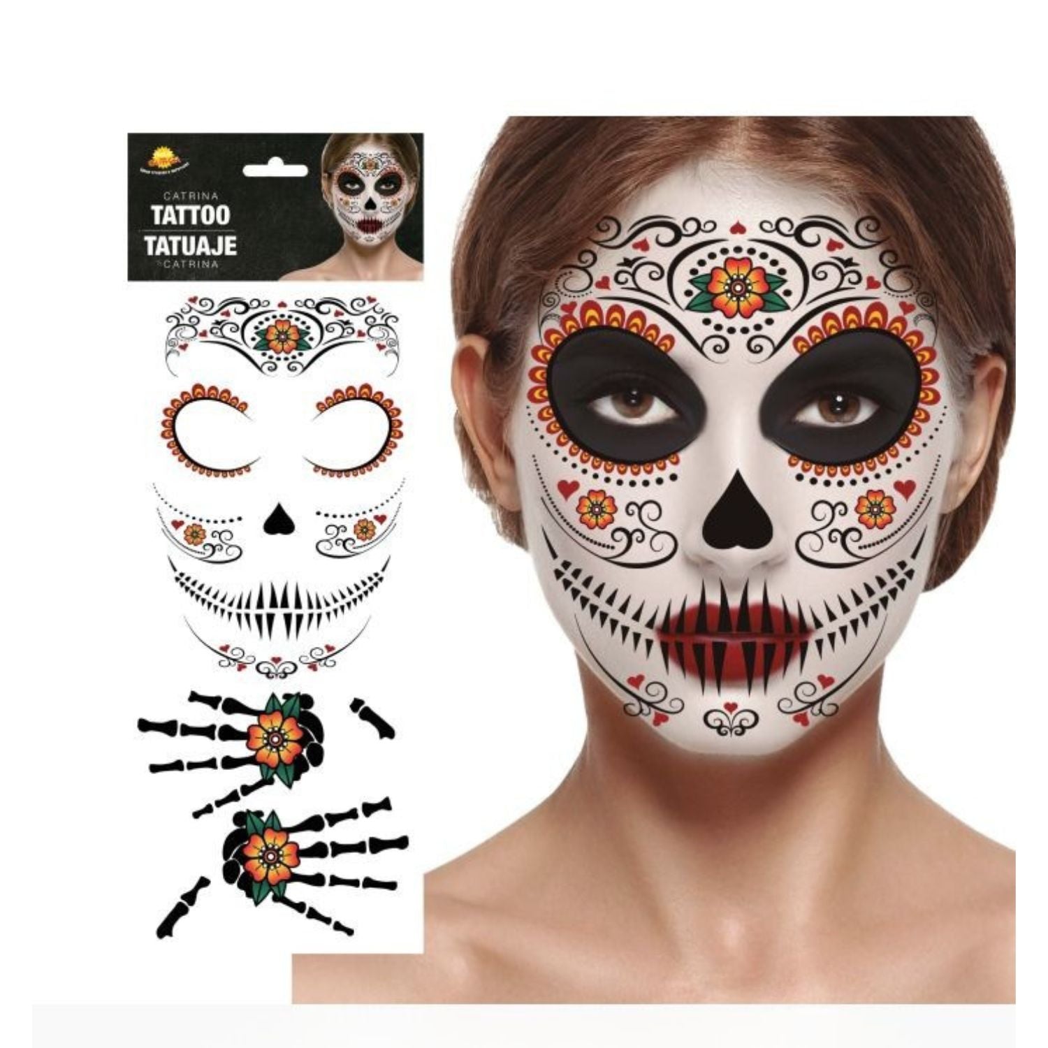 Tatuaje Catrina Tienda de disfraces online - Mercadisfraces;Tatuaje Catrina Tienda de disfraces online - 