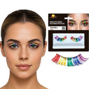 Pestañas Multicolor Metalizadas - mercadisfraces