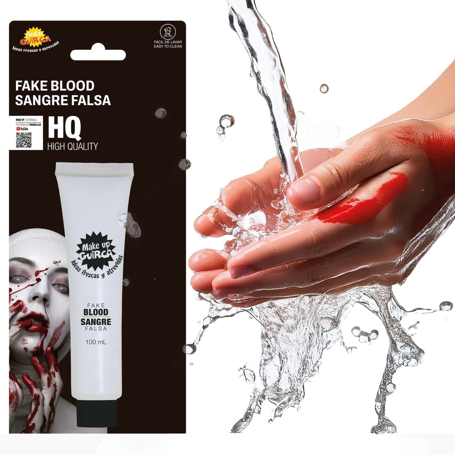 Tubo Sangre 100 ml Lavable, High Quality - mercadisfraces