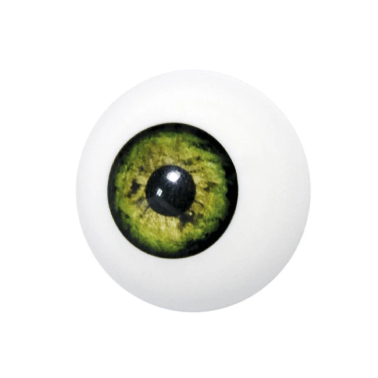 Prótesis de ojo artificial para disfraz de Halloween, terror, zombi o personaje siniestro en color verde