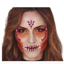 Joyas Faciales Adhesivas Calavera Lila Tienda de disfraces online - Mercadisfraces