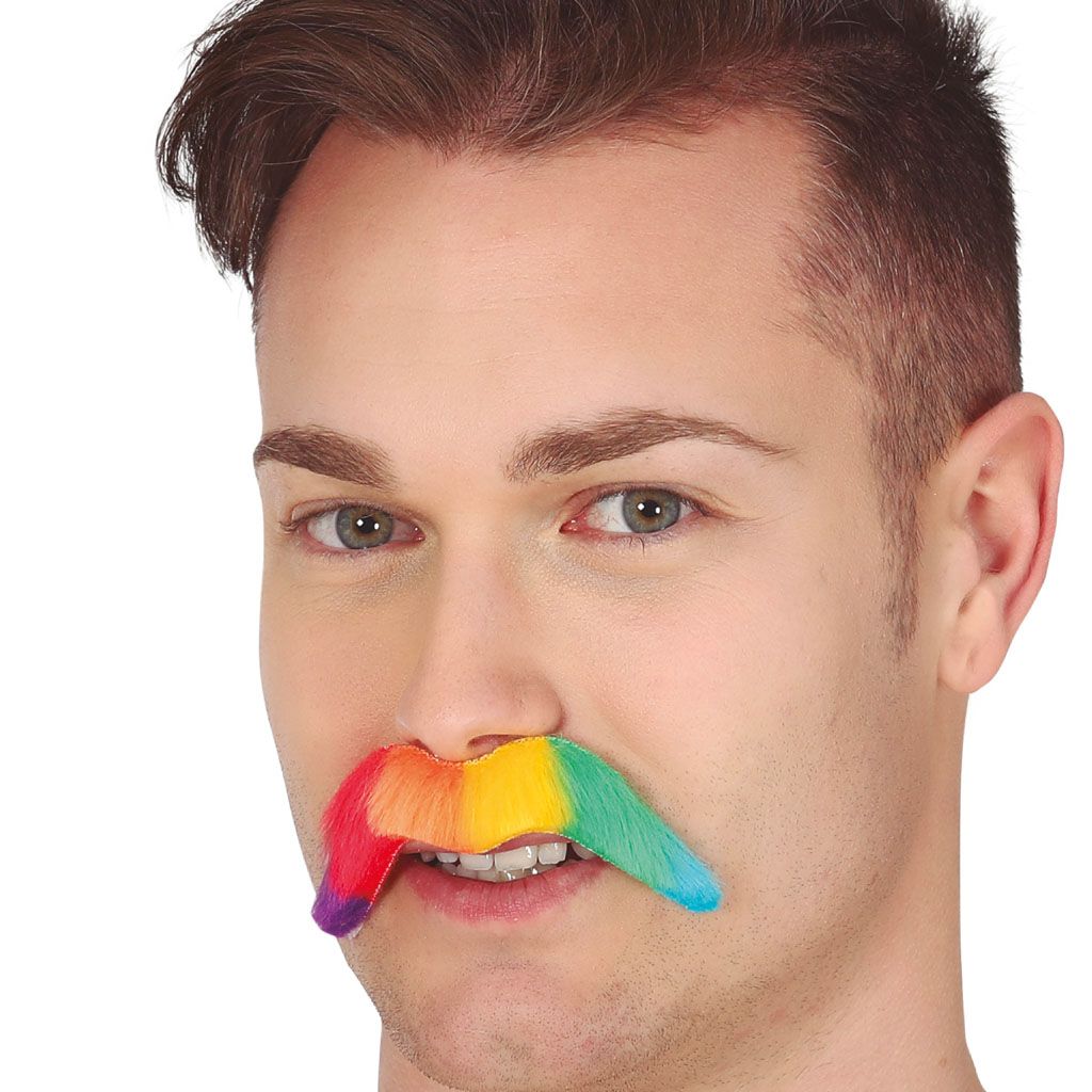 Bigote Arcoiris Tienda de disfraces online - Mercadisfraces