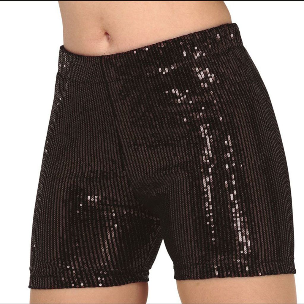 Shorts Lentejuelas Negro Tienda de disfraces online - Mercadisfraces