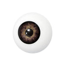 Prótesis de ojo artificial para disfraz de Halloween, terror, zombi o personaje siniestro en color marron