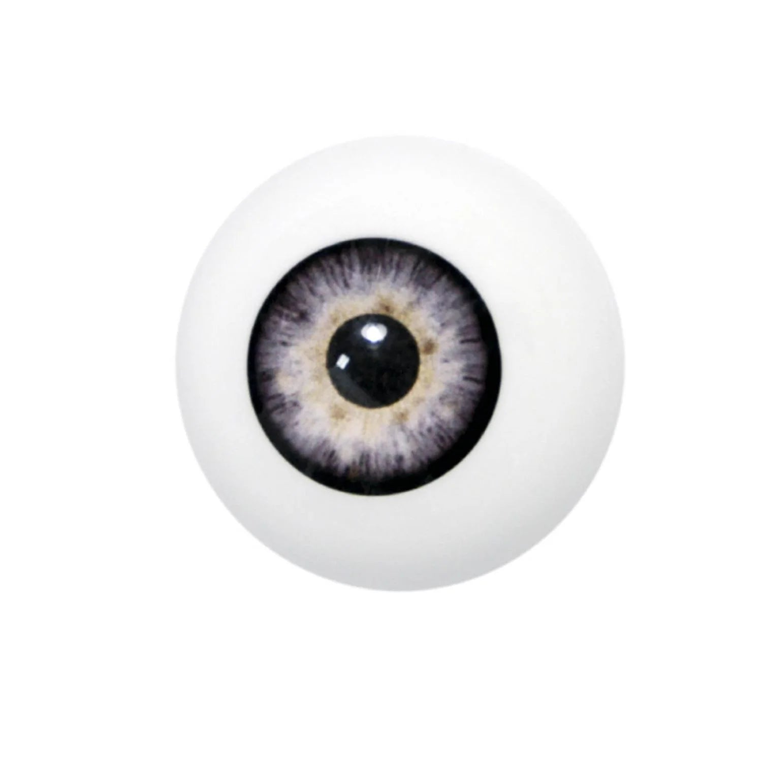 Prótesis de ojo artificial para disfraz de Halloween, terror, zombi o personaje siniestro en color gris