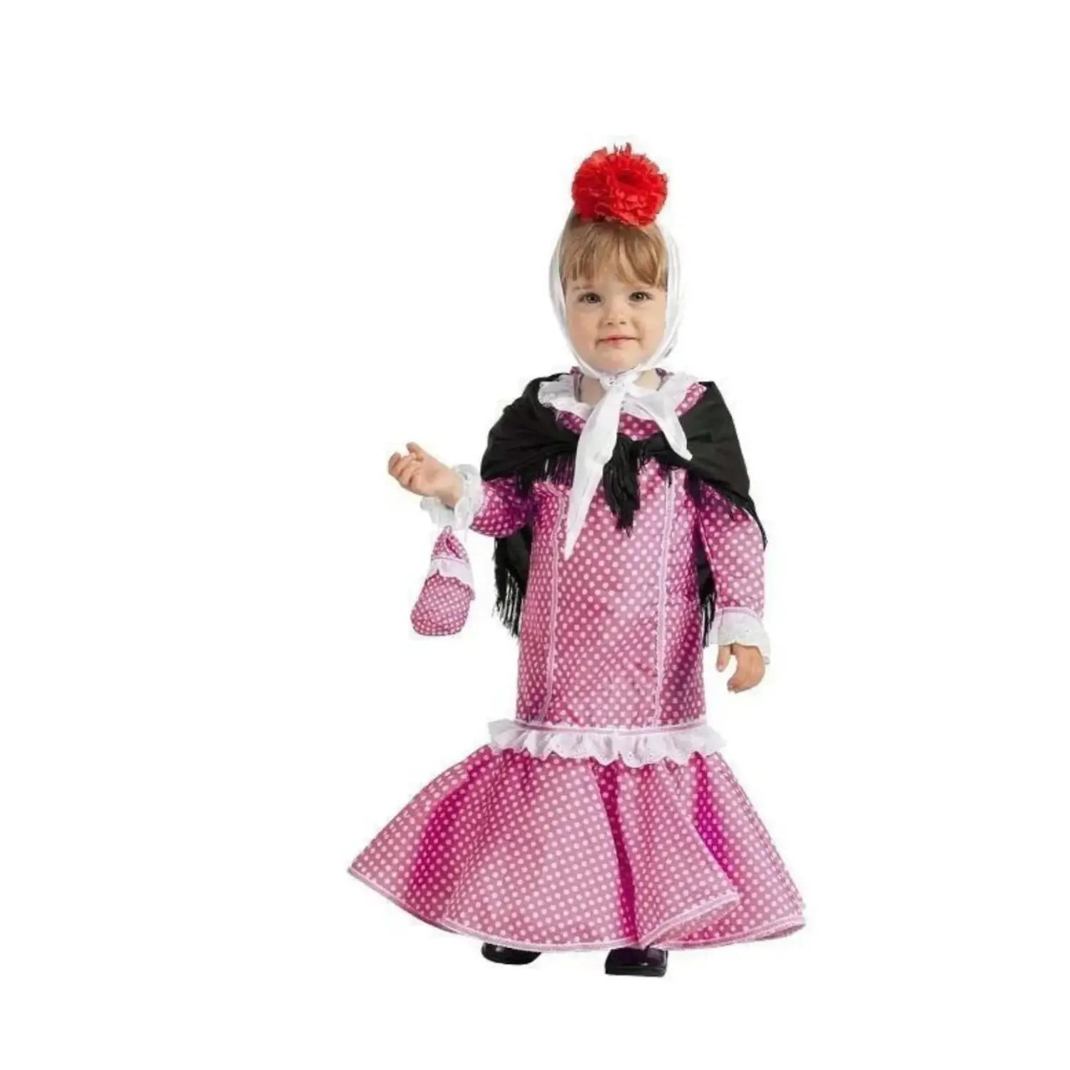 Disfraz de Madrileña Rosa para Niña