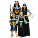 Grupo con disfraces de faraones y Cleopatras egipcios para Carnaval y fiestas temáticas