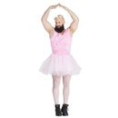 Disfraz de bailarina para hombre con vestido, cubre botas y medias, ideal para Carnaval o fiestas divertidas