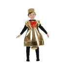 Disfraz de campana de Navidad infantil con lazo decorativo y sombrero navideño para niño en fiestas escolares o Navidad