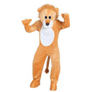 Disfraz de león de peluche para adulto con mono, cola, manoplas, cubrezapatos y cabeza incluida