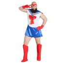 Disfraz de Sailor para hombre con vestido, guantes, cinta de cabeza y cubrebotas ideal para Carnaval y fiestas