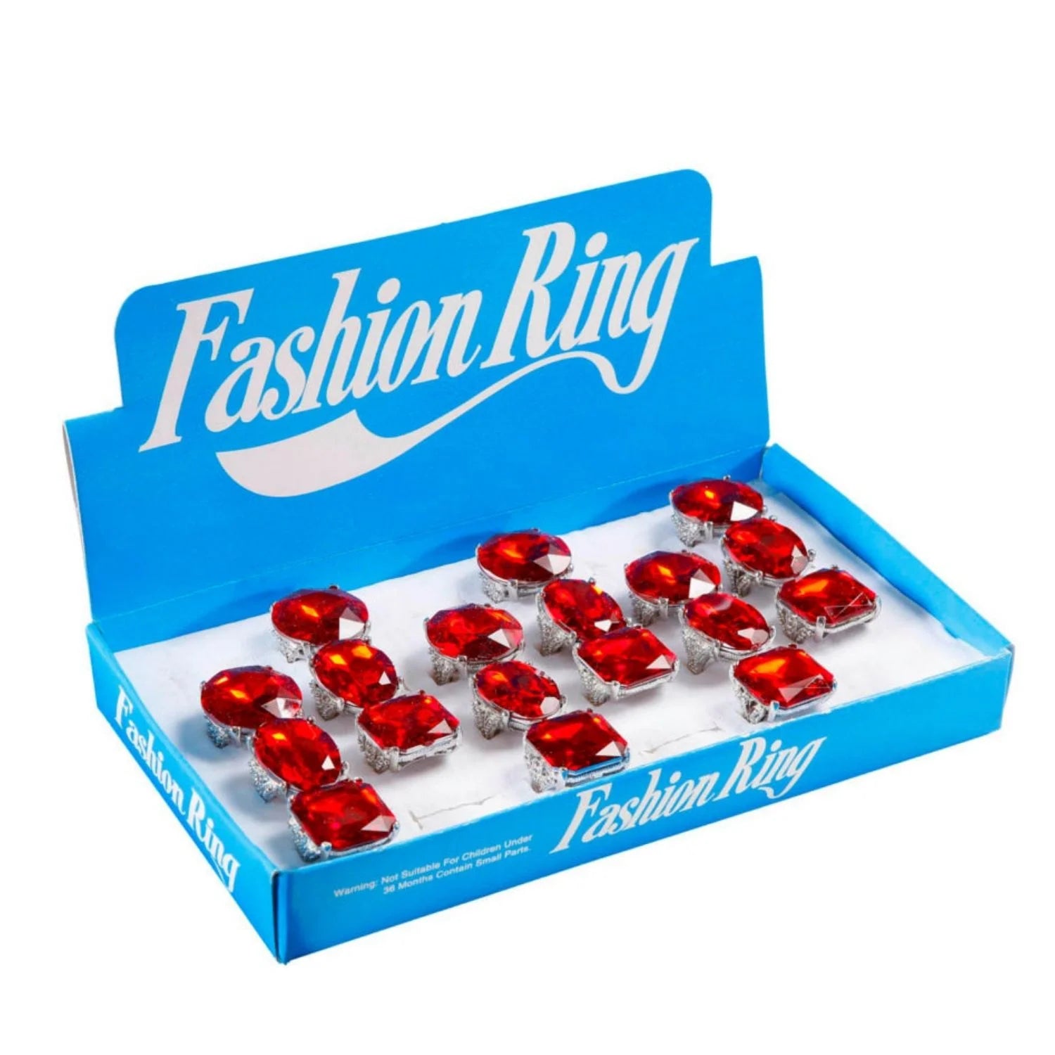 Anillo lujo extra rojo para completar disfraces elegantes y de fantasía