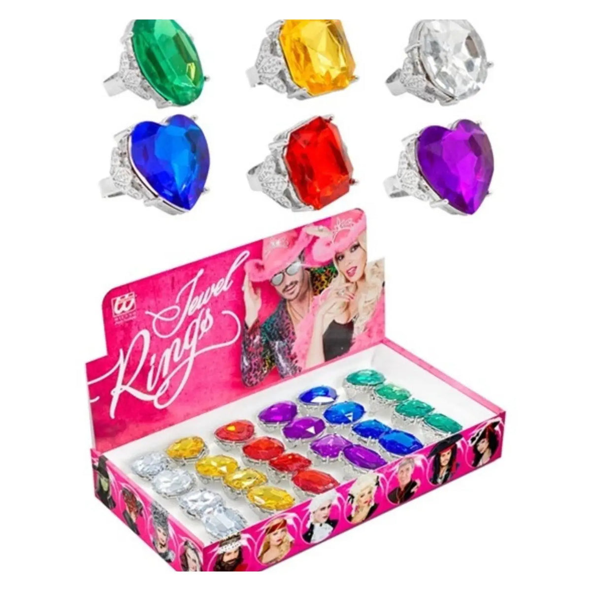 Anillos con gema de colores